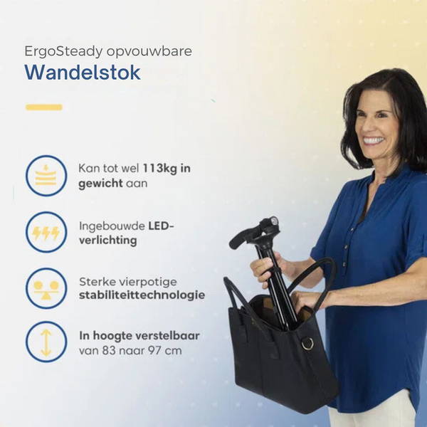 ErgoSteady Wandelstok | Voor Vertrouwen en Gemak in Elke Stap